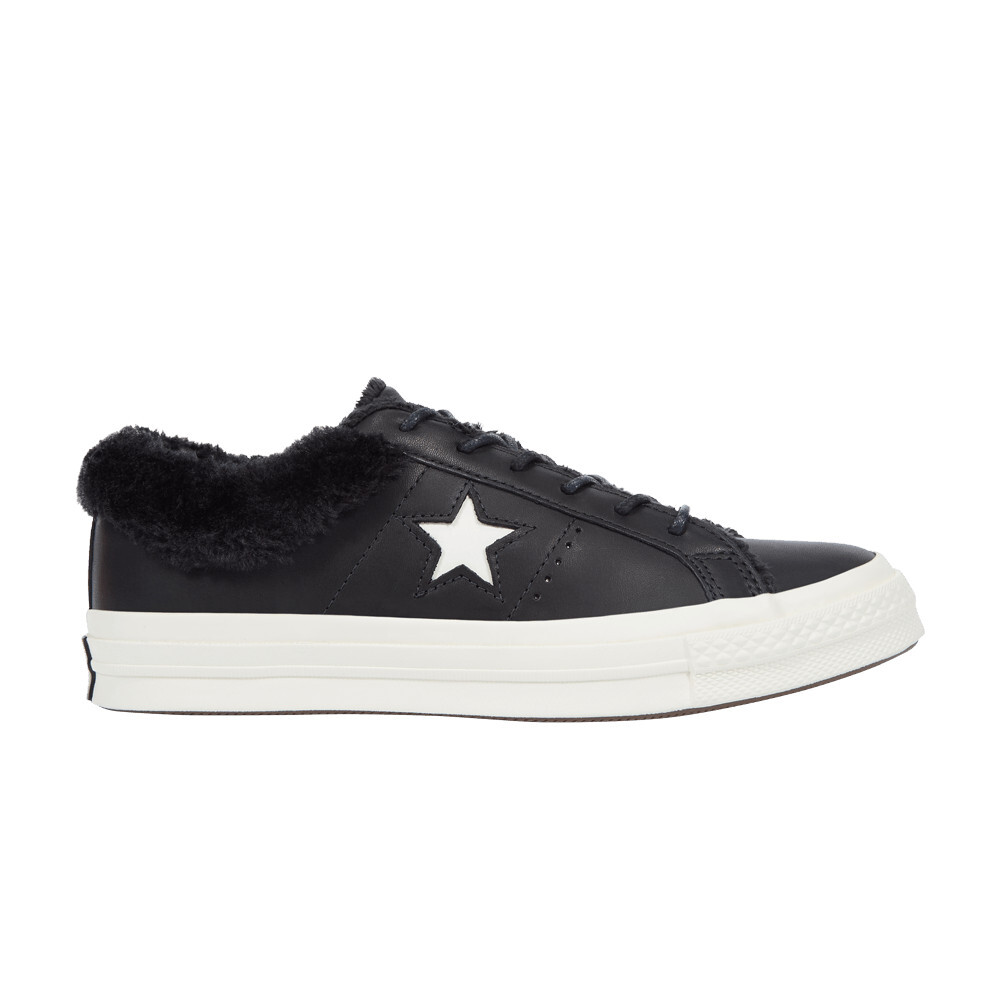 Converse One Star Low Street Warmer Sneakers in Black