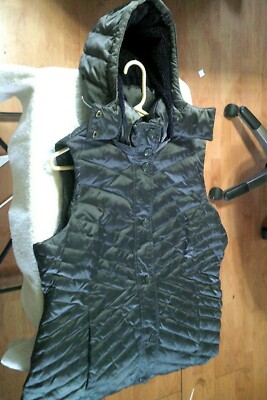 fleece lined down vest