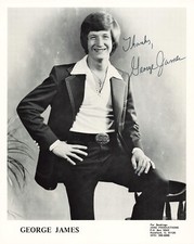 George James 1970s Autographed Press Photo JANC Country Music Hand Signed  *P75c