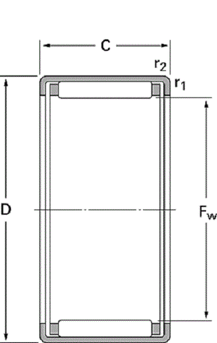  Koyo B228 Full Complement Nadellager Premium - Bild 2 von 3