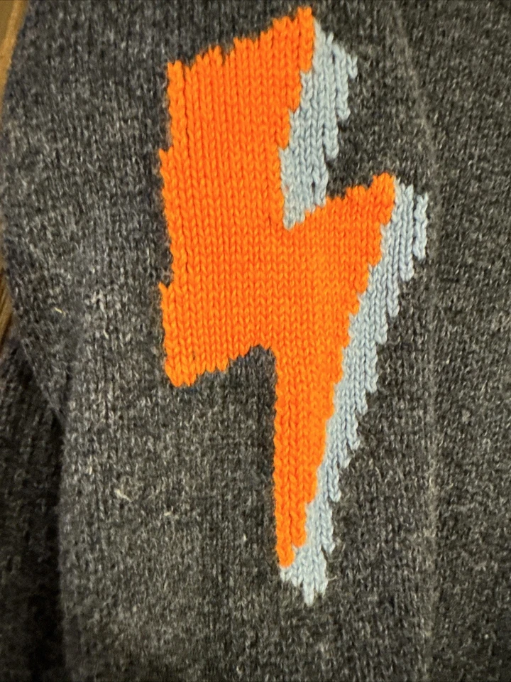 Suéter J Crew Corte Redondo Niños Talla 2 Rayos Gris Cuello Redondo Mezcla de Algodón  Foto 4 de 4