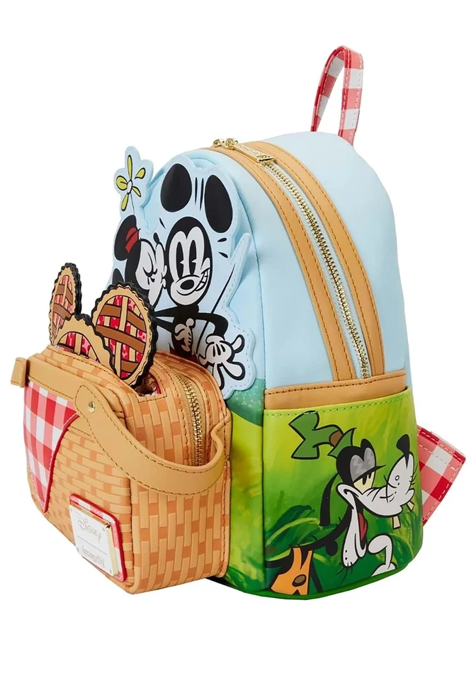 Disney Mickey and Friends Cesta de Picnic Mini Mochila con Bolsa para Monedas, Estándar... Foto 3 de 4