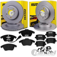 TEXTAR BREMSSCHEIBEN + BELÄGE VORNE + HINTEN für AUDI TT 8J Bj. 2008-2014