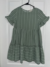 Hayden Girls Sage Green Short Sleeve Dress Size Medium P19