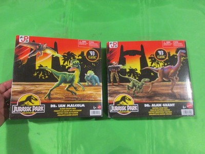 LOT OF 2 JURASSIC PARK '93 CLASSIC DR. IAN MALCOLM & ALAN GRANT +