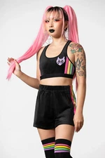 KILLSTAR Groovy Velour Bralet In Black