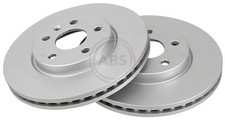 Image of Front Set 2x Brake Discs A.B.S. 18034 for Chevrolet Aveo Cruze Vauxhall Astra