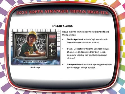 2025 Topps Stranger Things High Tek Hobby Box | eBay