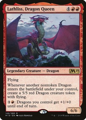 Lathliss, Dragon Queen - NM MTG Core Set 2019