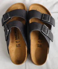 Birkenstock Arizona unisex leather Sandal Black EU 37 M4 L6 