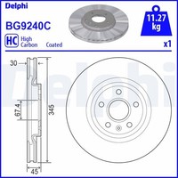 2X Delphi Bremsscheibe BG9240C FüR Opel