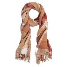 New J Crew Ivory Hot Desert Plaid Scarf