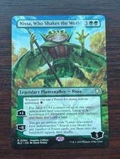 1x SHOWCASE NISSA, WHO SHAKES THE WORLD - Commander MTG - Magic the Gathering