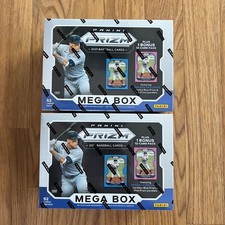 2021 Panini Prizm Baseball MLB Mega Box (LOT of TWO) Auto FACTORY SEALED NEW