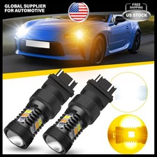 Auxito White Amber Switchback 3157 Led Bulbs With Projector Anti Hyper Flash Auxito White Amber Switchback 3157 Led Bulbs With Projector Anti Hyper Flash