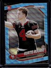 2025 Panini Prizm Kurtis Rourke RC Blue Wave Rookie #/230 49ers