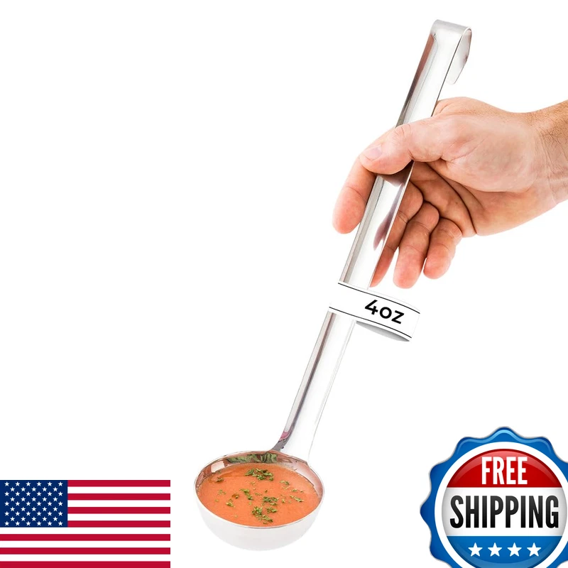 Restaurantware Met Lux 4 Ounce Portion Ladle 1 Multipurpose Portion Serving