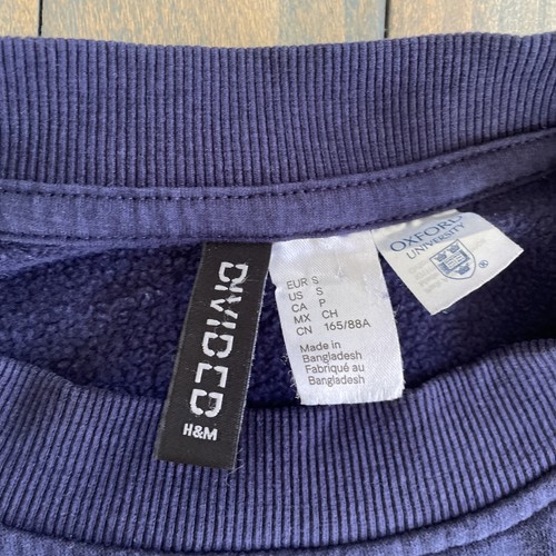 Oxford University Sweatshirt Navy Blau Vintage Look - Herren Small (P8) - Bild 2 von 6