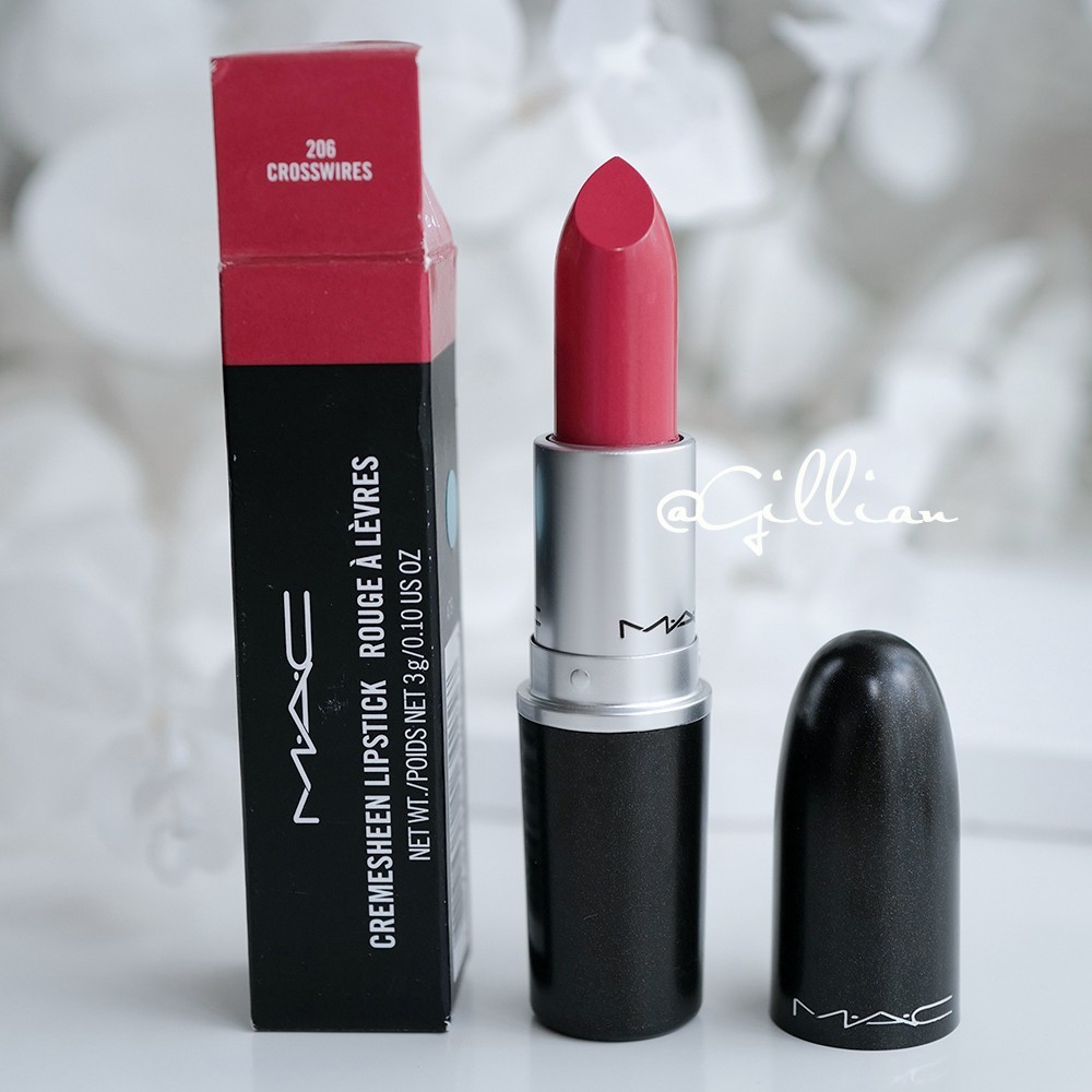 MAC CREMESHERN LIPSTICK ~ 206 CROSSWIRES ~ Full Size 3g/0.1oz