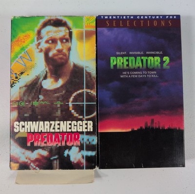 Predator 1 and 2 VHS Lot Schwarzenegger Cult Action Sci-Fi