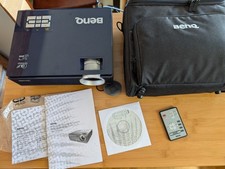 BenQ MP721c projector system: case, remote, original box, manuals, NEARLY NEW 