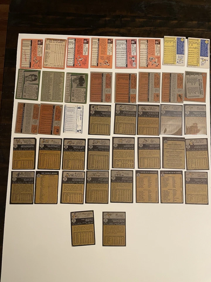 复古 Topps 棒球卡 批量 1969 - 1984 年 (300 多) 许多名人堂穷人 - EX — 第 2/4 张图片