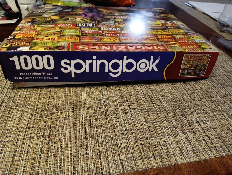 Quebra-cabeça Springbok #38-11229 "COMIC BOOK HEAVEN" 1000 peças 24"x30" completo LN - Imagem 4 de 4