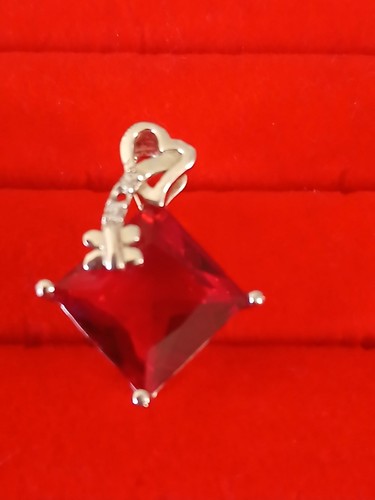 925 S/ Silver Ruby Pendant NEW