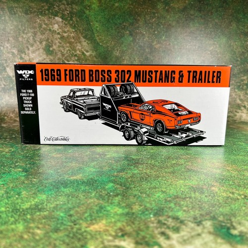 Ford Boss 302 Mustang 1969 Ertl Wix y remolque, 1996, nuevo en caja - Imagen 5 de 9