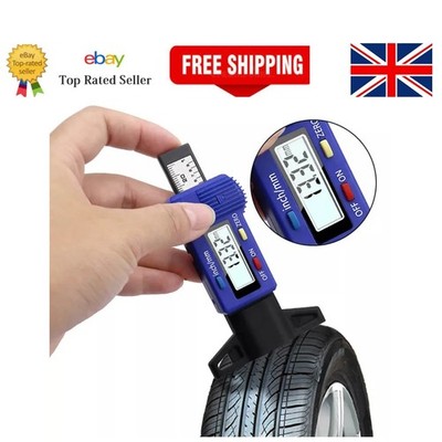 Depth Meter - Auto Tyre Tread Monitoring Tool - Digital Tyre Thickness Gauge