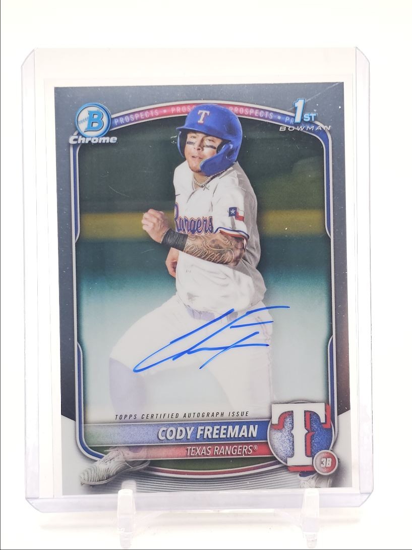 CODY FREEMAN 2025 BOWMAN CHROME 1ST AUTOGRAPH BASEBALL AUTO Q0902