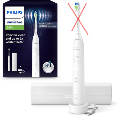 Philips Sonicare 5500 szczoteczka soniczna biała etui podróżne HX7110/02