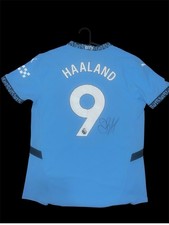 ERLING HAALAND SIGNED MANCHESTER CITY HOME SHIRT PLAYER VERSION COA