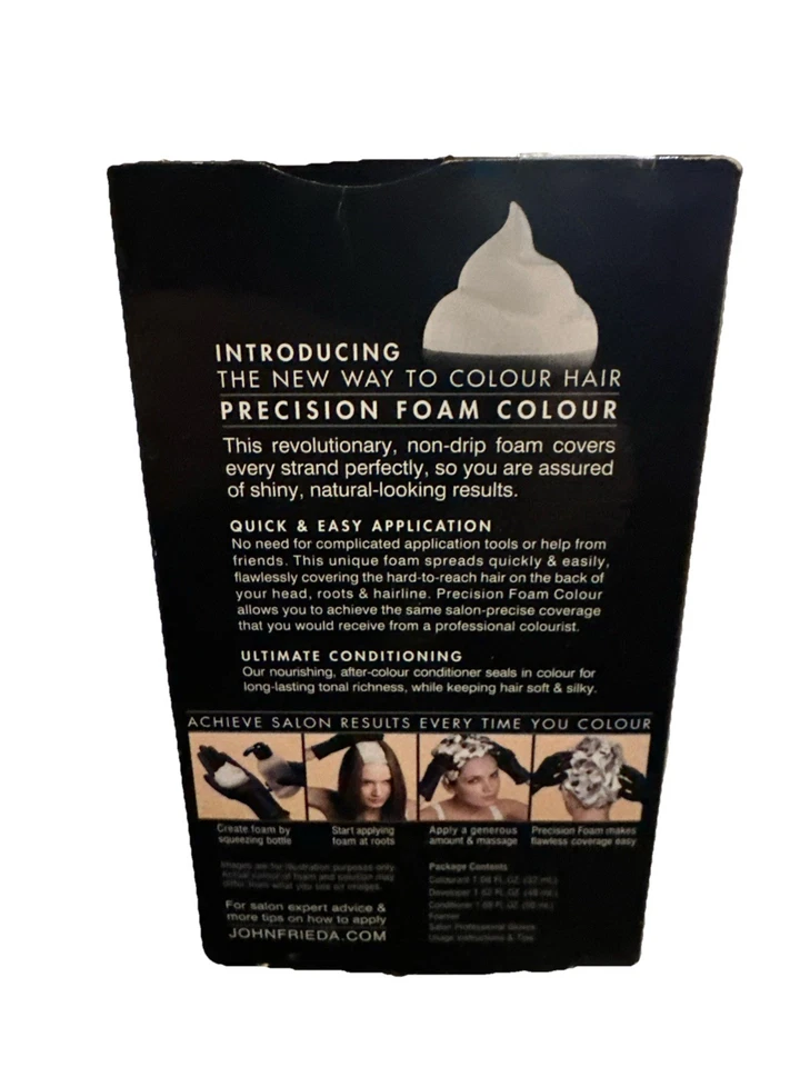 RARE JOHN FRIEDA PRECISION FOAM COLOUR 8G MEDIUM GOLDEN BLONDE SHEER BLONDE - Image 3 of 4