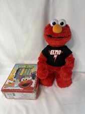 Lets Rock Elmo Hasbro Sesame Street 15" Talking Singing and dancing with books