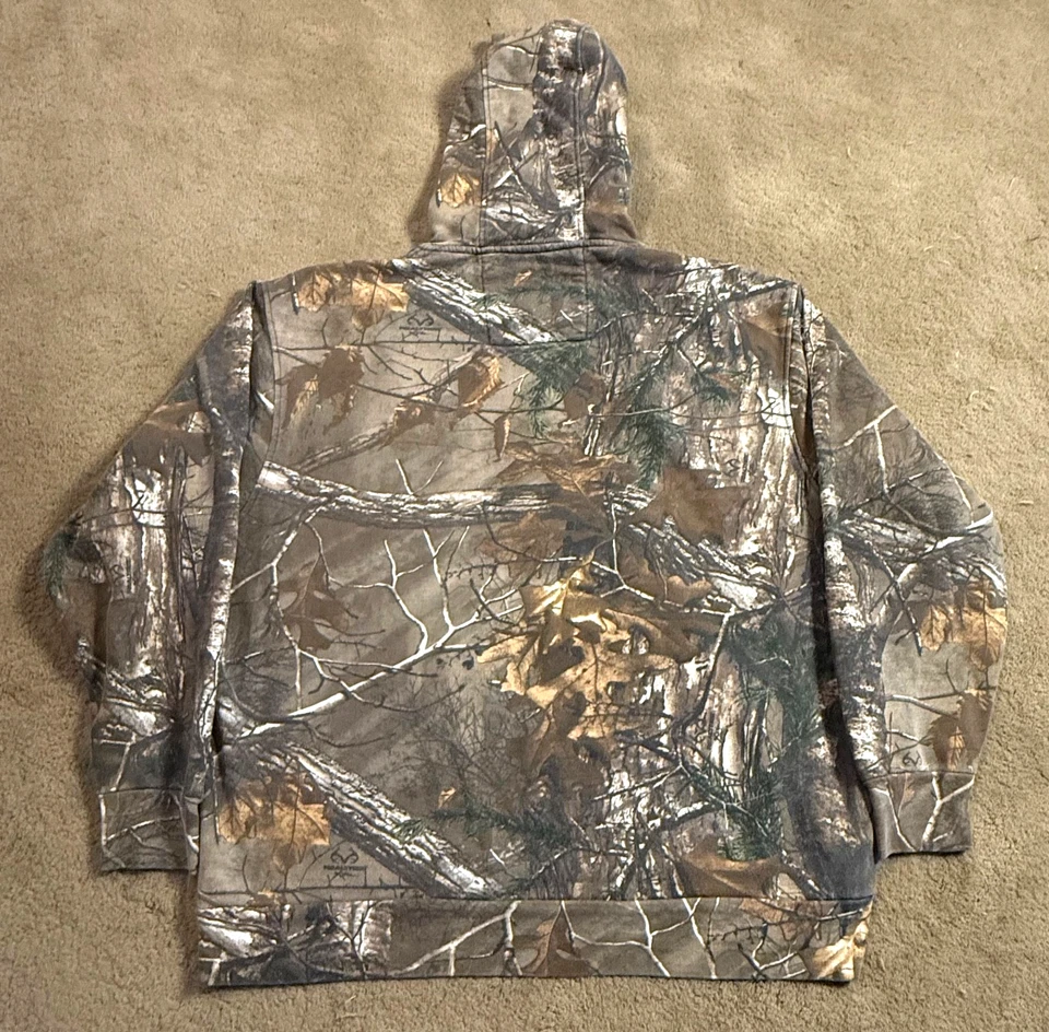 Sudadera con Capucha REALTREE Para Hombre Talla XL Logo Buck Gráfico De Gran Tamaño Usada en Excelente Condición Foto 2 de 4