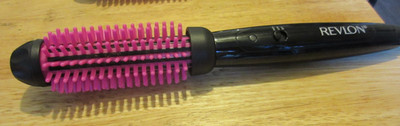 Revlon Silicone Heated Hair Styling Brush 1'' barrel Pro Collection Smooth Volume