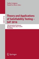 Theory And Applications Of Satisfiability Testing - Sat 2016 Nadia Creignou