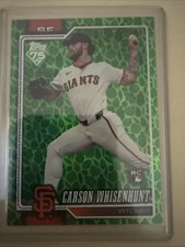 2026 Topps Series 1 Easter Green Foil Green Leaf Easter Carson Whisenhunt