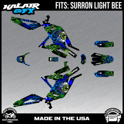 Graphics Kit for Surron Light Bee (All Years) Core - BLUE