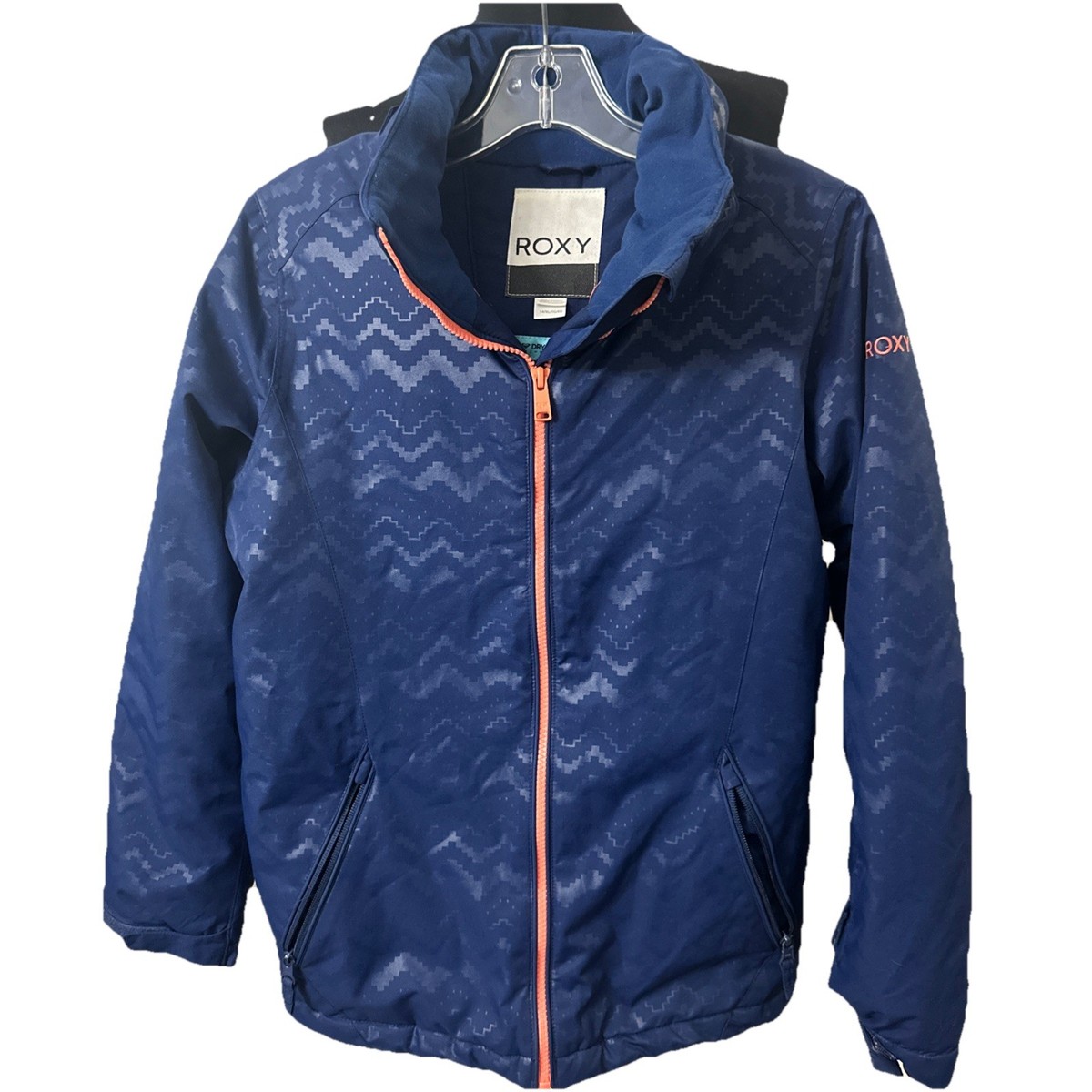 スノーボード Roxy American Pie  Jacket Girls 14 ROXY Girls' AMERICAN PIE Blue Embossed Snow Jacket size 14/XL | eBay