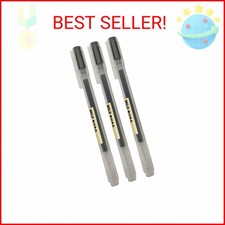 Muji Gel Ink Ball Point Pen, Black, 0.5mm, Pack of 3 Japan Import 