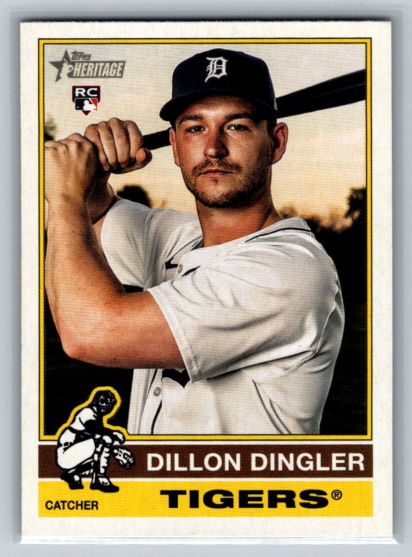 2025 Topps Heritage #130 Dillon Dingler Dark Blue Border