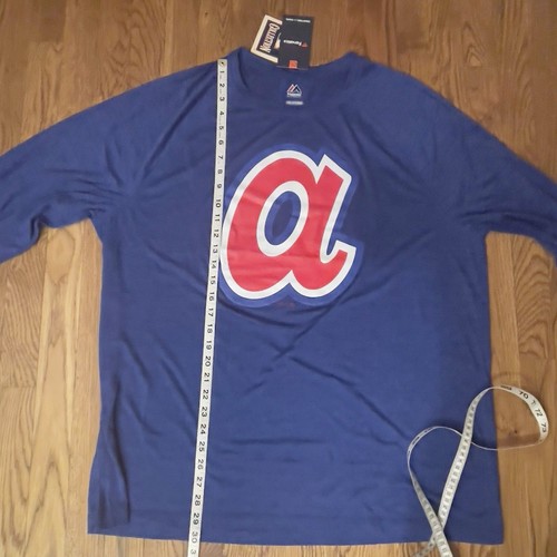 Atlanta Braves Majestic Fanatics Cooperstown Shirt S, M, L , XL and 2XL long sl - Picture 23 of 23