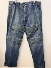 Girbaud Jeans Mens 40x33 Blue Baggy Wide Leg Hip Hop Skater Urban