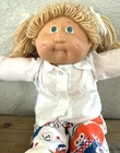 1978/1982 Vintage Signed Xavier Roberts Cabbage Patch Doll Green Eyes Pig Tails