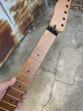 Reverse headstock Floyd Rose nut 22frets Roasted Maple Electric guitar neck