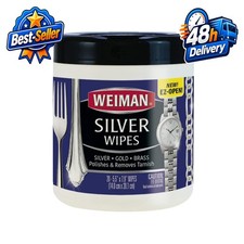 Weiman Jewelry Polish Cleaner Wipes - 20 Count Tarnish Remover