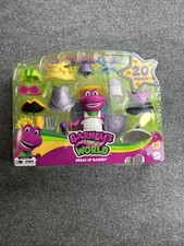 Fisher Price Mattel Barney s World Dress Up Barney 20 Pc Set Ages 2 NEW Cartoon
