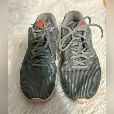 Nike Flex Bijoux Womens Training Shoes Grey White Orange 881863-002 Size 9